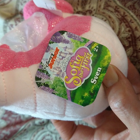 Disney Sofia the First Sven Pink Seahorse Plush Soft Stuffed toy - Picture 9 of 15